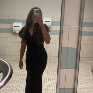Dress black glitter